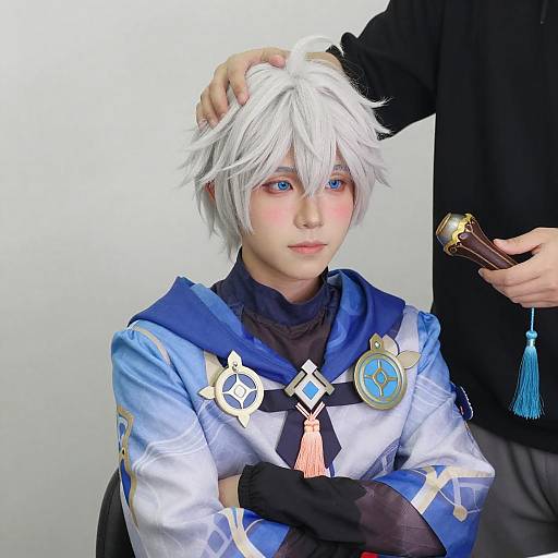 Anime Character Gentle Head Touch