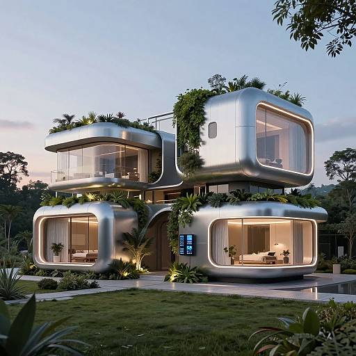 Futuristic AI-Designed Smart Homes