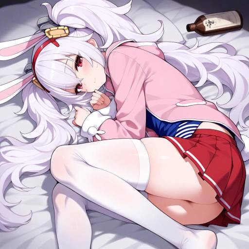Laffey from Azur Lane in Striped Style