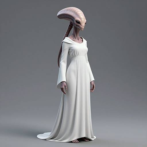 Photorealistic Extraterrestrial Female Alien