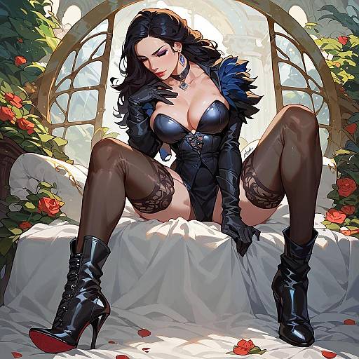 35mm Vintage Yennefer Magician Outdoor Portrait