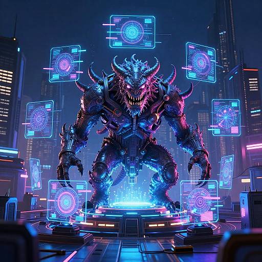 Cyberpunk AI Monster Generator