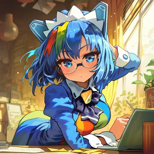 Illustration of 2k-tan, os-tan in the style of Melaton