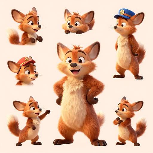 Mischievous Disney Animal Sidekick Sheet