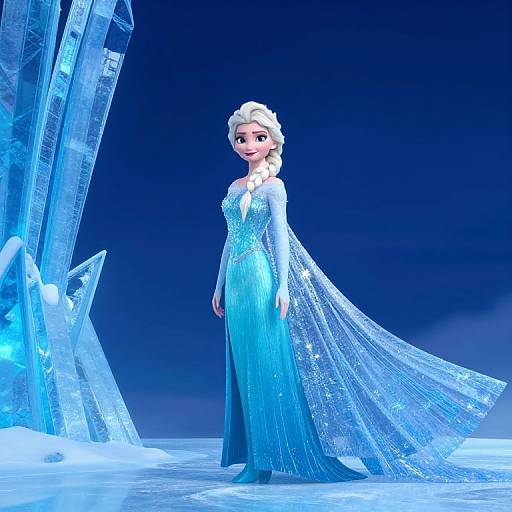 Wide-Angle Elsa Ice Queen Portrait