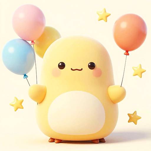 Jyri Squishmallow with Balloons