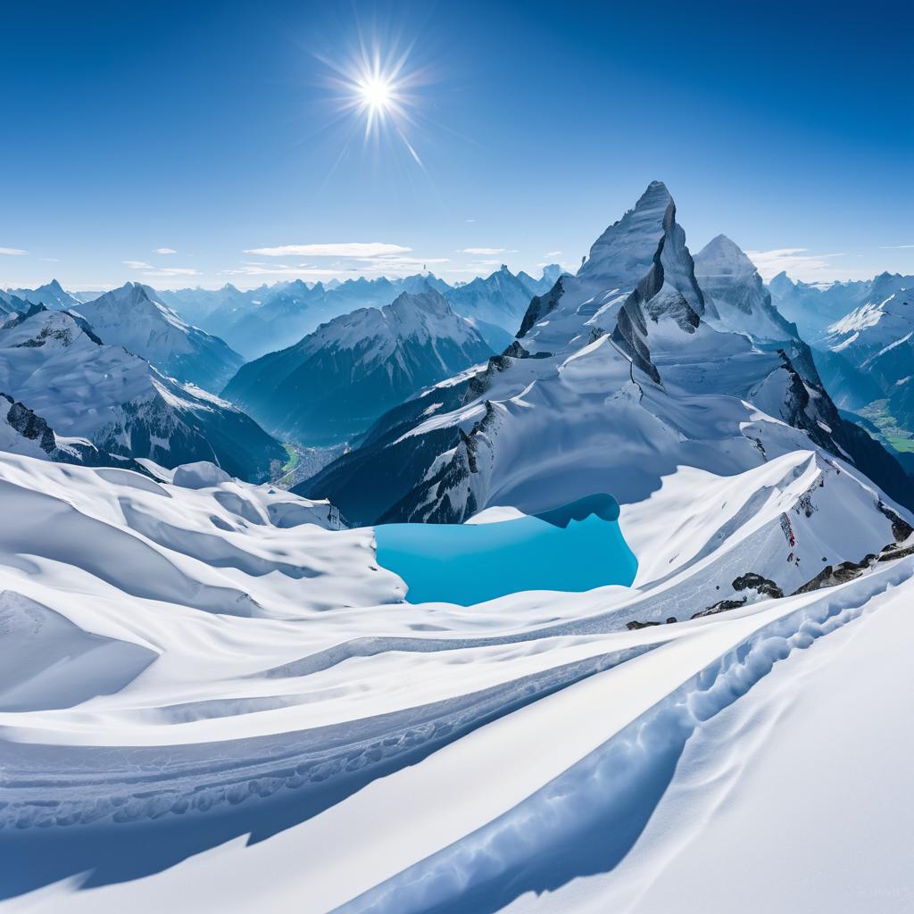 Breathtaking Swiss Alps with Fisheye Lens