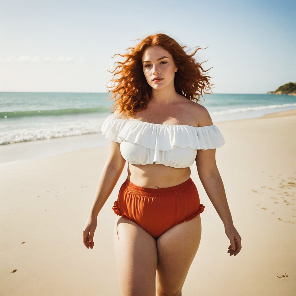 Relaxed Beachgoer in Stylish Bikini