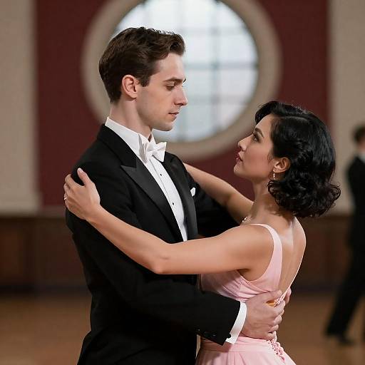 Elegant Dance Pose in Dramatic Setting
