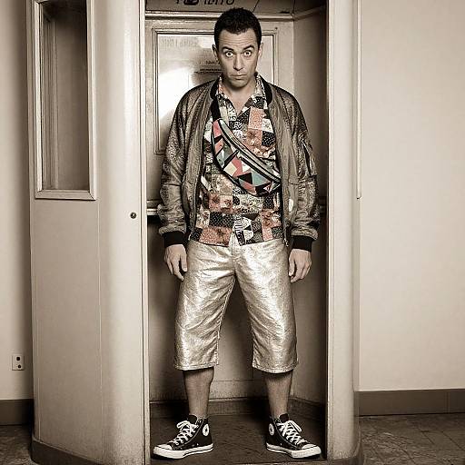 Retro Style Man in Vintage Setting