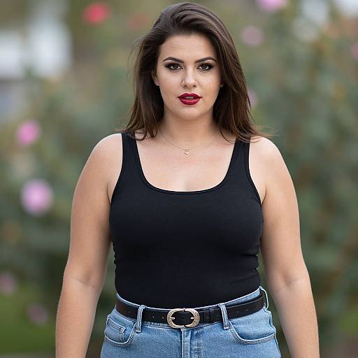 Luxury Plus Size Woman Outdoors