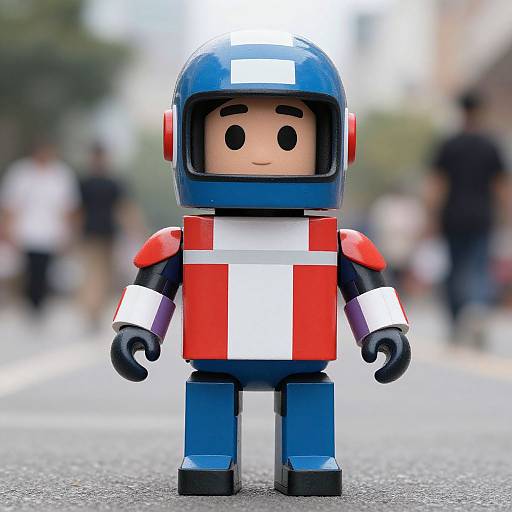 Realistic Numberblocks Boy in Helmet