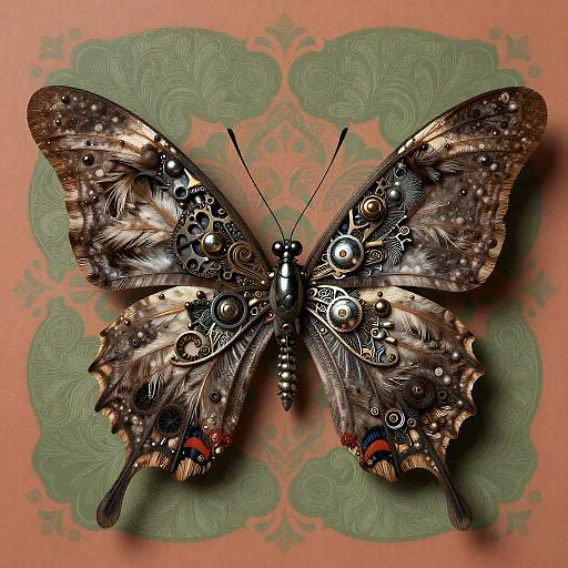 Gothic Mechanical Butterfly Art