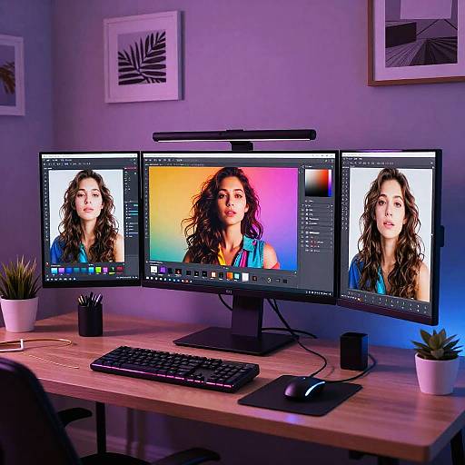 Creative Digital Artist Workspace Setup