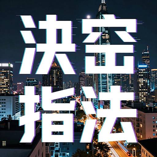 Futuristic Glitch Typography in Cyberpunk