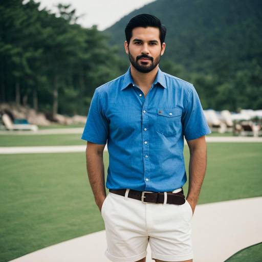 Casual Resort Attire for a Man