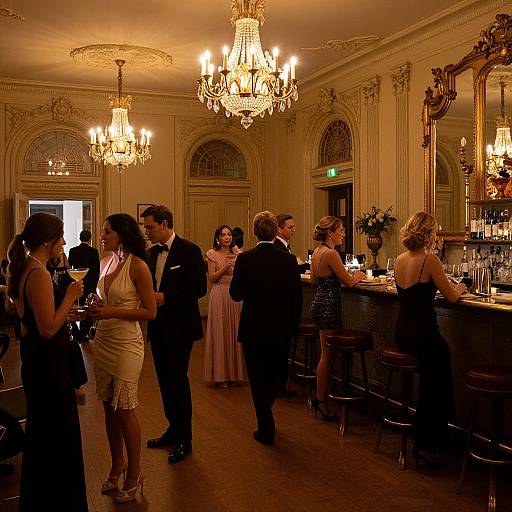 Elegant Vintage Ballroom Cocktail Party