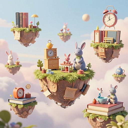 Whimsical Fantasy Landscapes Mashup