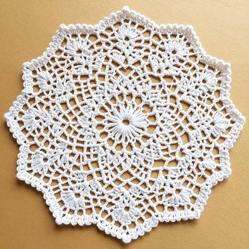 Elegant White Lace Doily Crochet Pattern