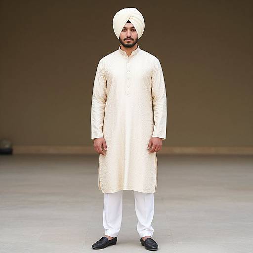 Realistic Groom in Sherwani Outfit