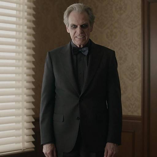 Sinister Middle-Aged Man in Suit