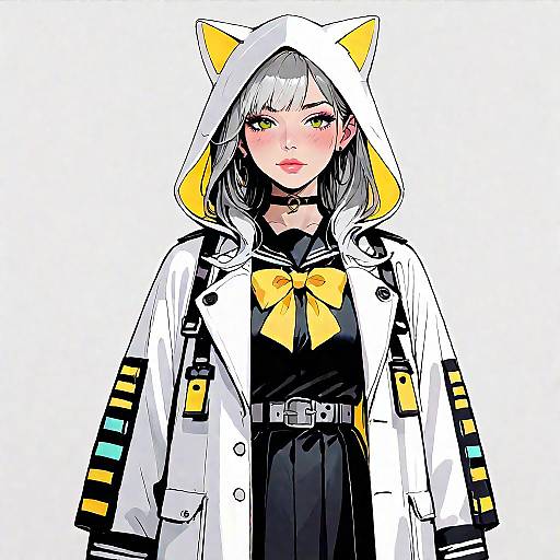 Suisei Schoolgirl in Black Serafuku