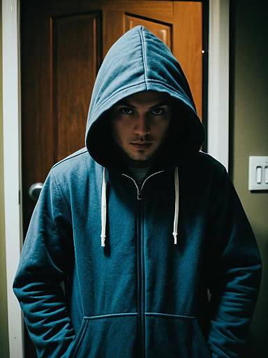 Solo Boy in Scary Costume Portrait