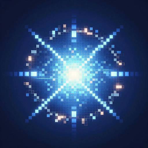 Abstract Digital Image Sharpening Art