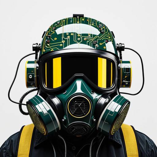 1980s Biohazard Circuit Helmet
