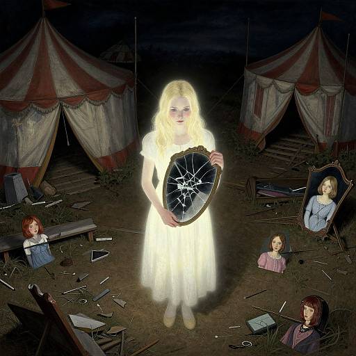 Ethereal Circus Wreckage Portrait