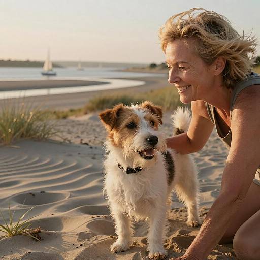 Joyful Moments on Coastal Dunes