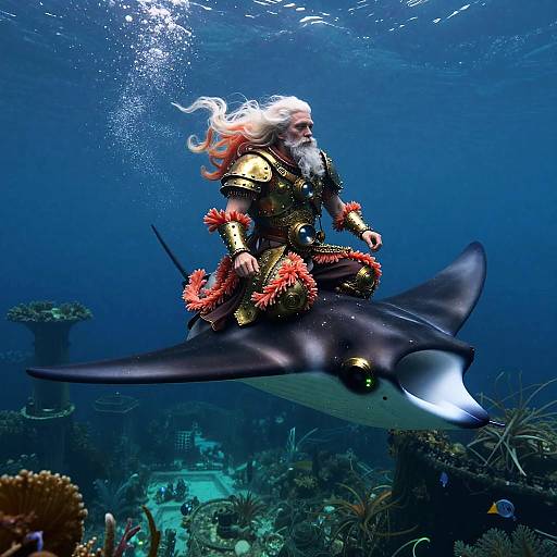 Ancient Steampunk Merfolk Scholar