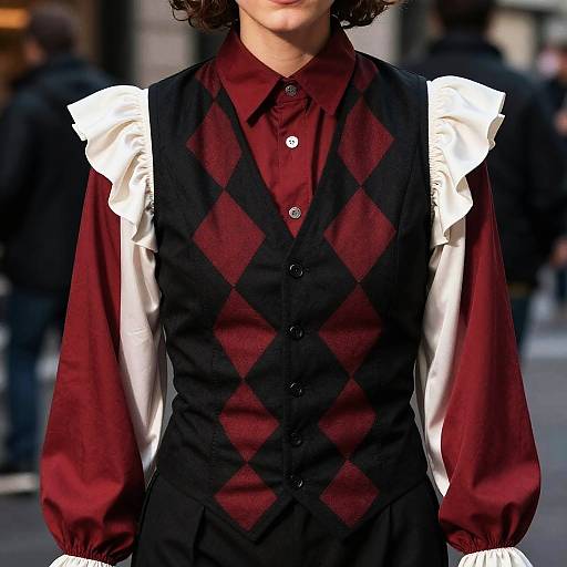 Harlequin Rogue's Mardi Gras Outfit