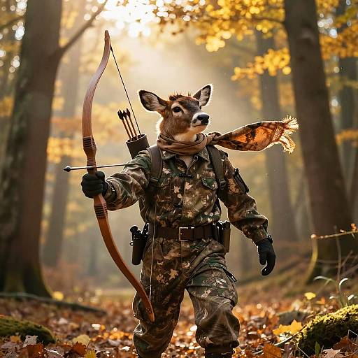 Deer Pepe as Autumn Forest Ranger