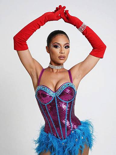 Vivid Studio Portrait of Show Performer