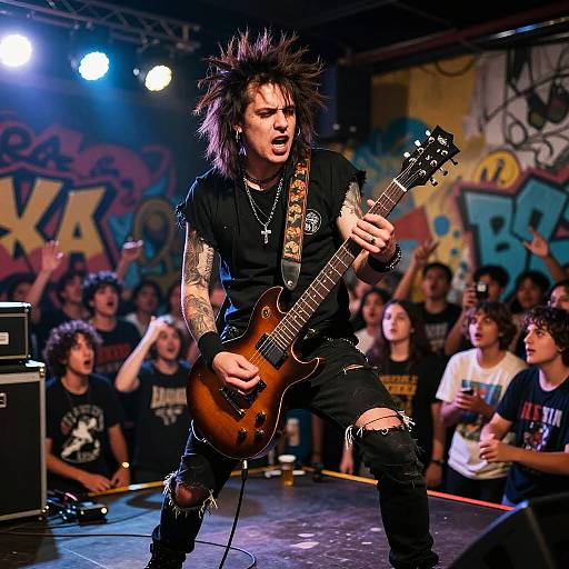 Punk Rock Musician on Stage