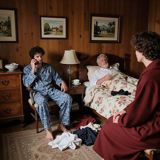 Cozy Family Moments in a Bedroom