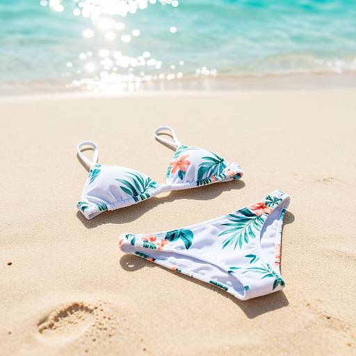 Tropical Beach Bikini Close-Up