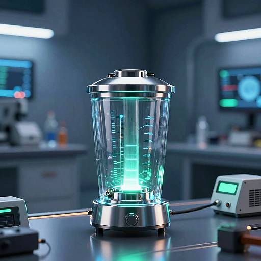 Futuristic Stable Diffusion Lab Scene