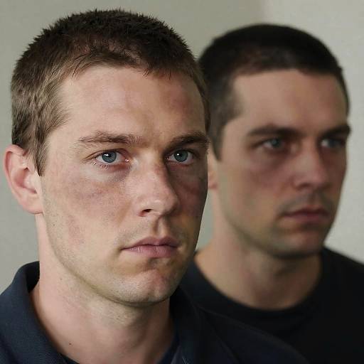 Intense Close-Up of Two Men