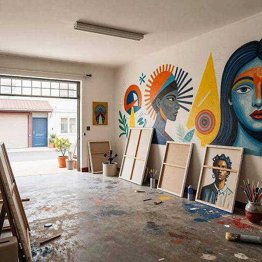 Artistic Garage Studio Transformation