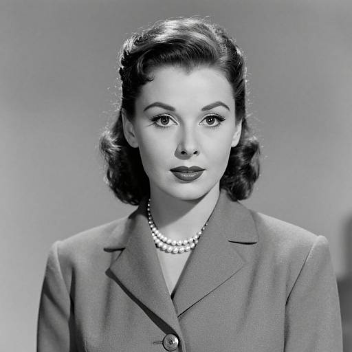 Vintage 1940s Elegant Woman Portrait