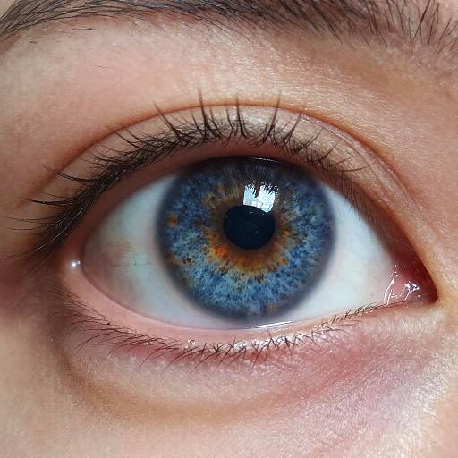 Detailed Vibrant Blue Eye Close-Up