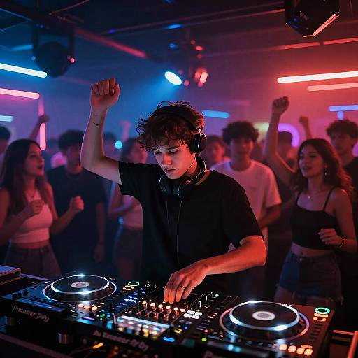 Futuristic Neon Nightclub Rave