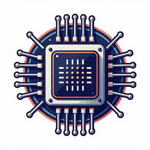 Vintage Retro Tech Assembly Language Logo