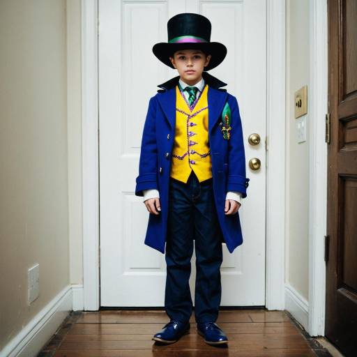Solo Male in Mardi Gras Costume
