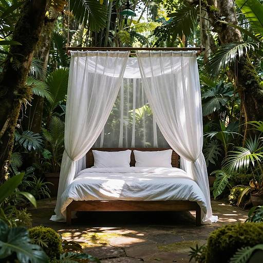 Serene Rainforest Canopy Bedroom