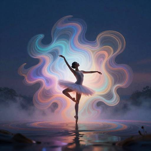 Kaleidoscopic Dreamscape Surreal Fluid Woman