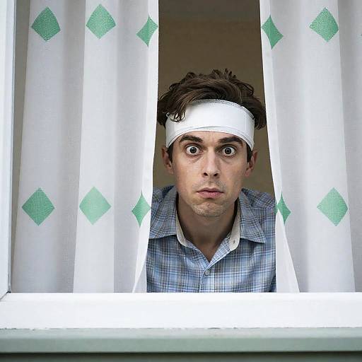 Surprised Man at the Window