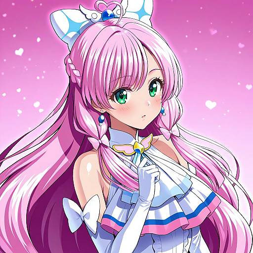 Illustration of Cure prism, hirogaru sky! precure in the style of Sen (sansui)